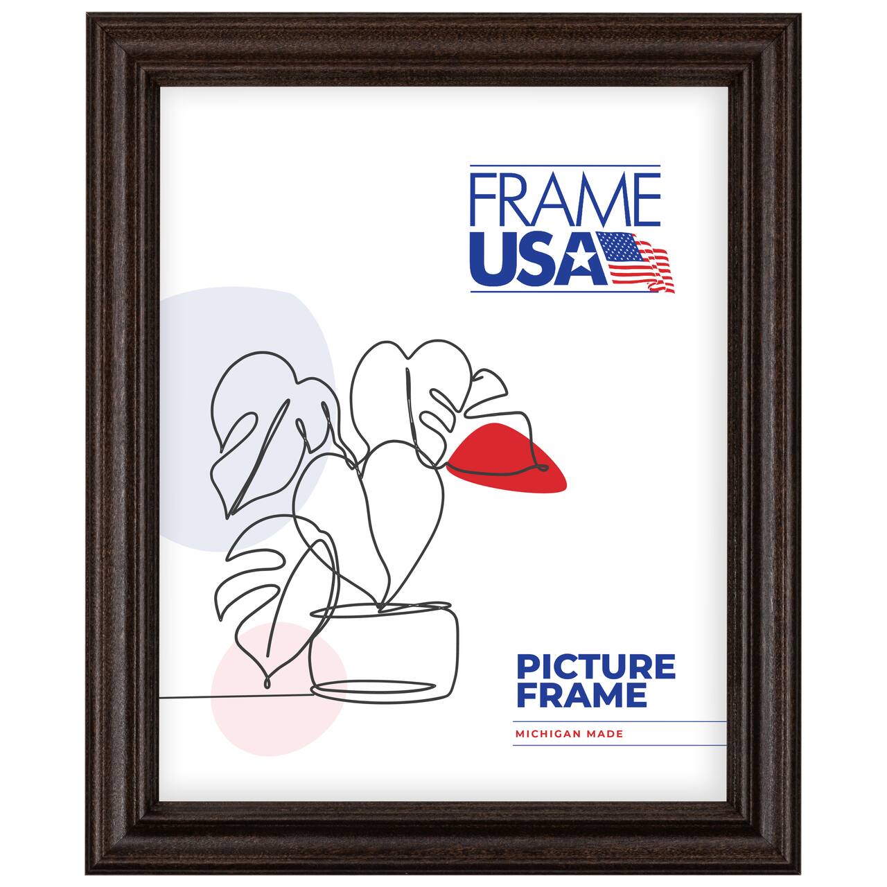 Frame USA Classic Walnut Single Image Picture Frame